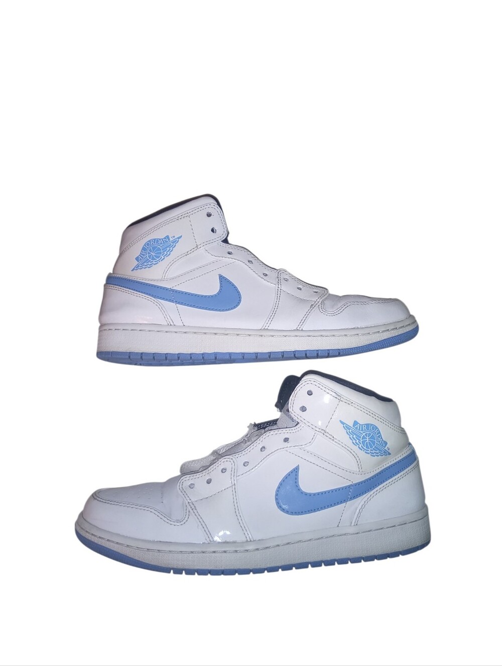 Size 9.5 Nike Air Mid Jordan 1 Retro "Legend Blue" 554724-127 Size 9.5